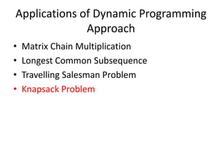 01 Knapsack using Dynamic Programming | PPTX | Programming Languages ...