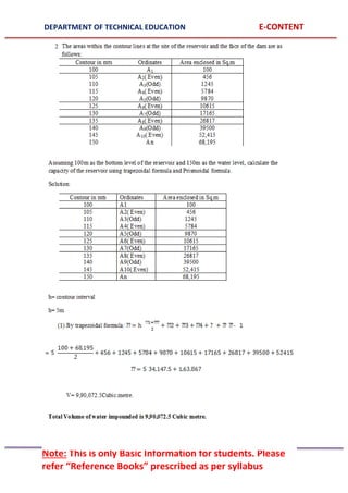 DEPARTMENT OF TECHNICAL EDUCATION E-CONTENT
Note: This is only Basic Information for students. Please
refer “Reference Books” prescribed as per syllabus
 