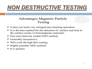 NON DESTRUCTIVE TESTING
 