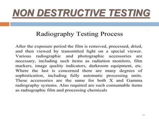 NON DESTRUCTIVE TESTING
 