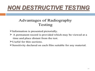 NON DESTRUCTIVE TESTING
 