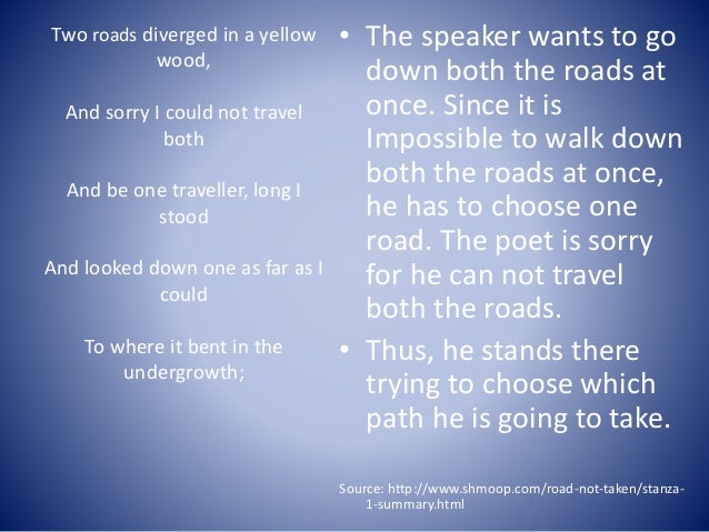 The Road Not Taken-Presentation