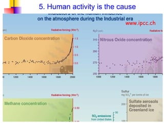 5. Human activity is the cause www.ipcc.ch 