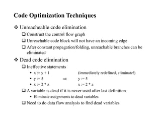 15 Code Optimization for compiler construction | PDF