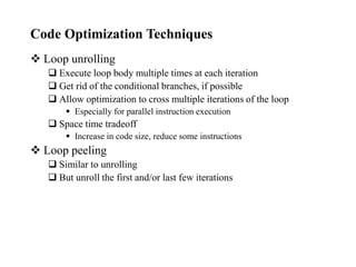 15 Code Optimization for compiler construction | PDF