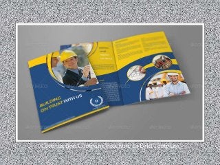 Construction Company Brochure Bi-Fold Template
 