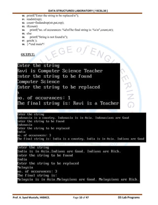 Data structures lab manual | PDF