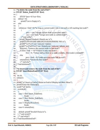 Data structures lab manual | PDF