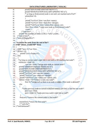Data structures lab manual | PDF