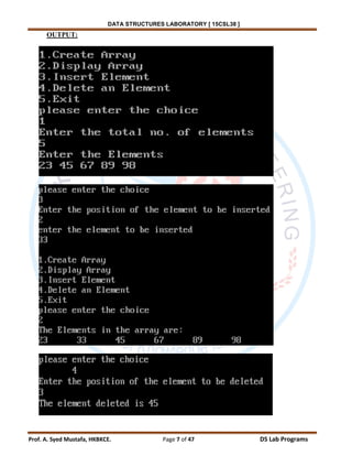 Data structures lab manual | PDF