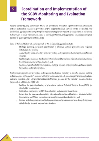National M&E framework for sexual violence | PDF
