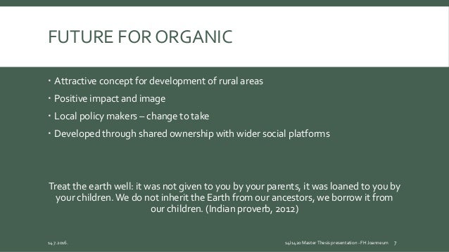 Master thesis on rural development