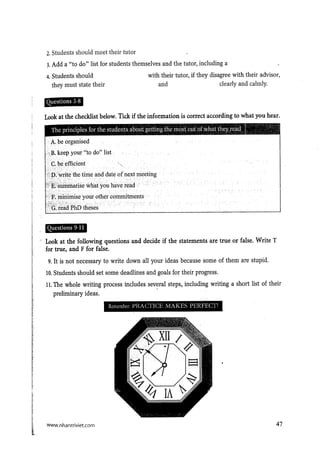15 days’ practice for ielts listening