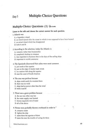 15 days’ practice for ielts listening