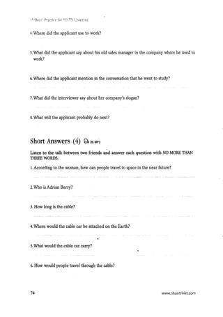 15 days’ practice for ielts listening