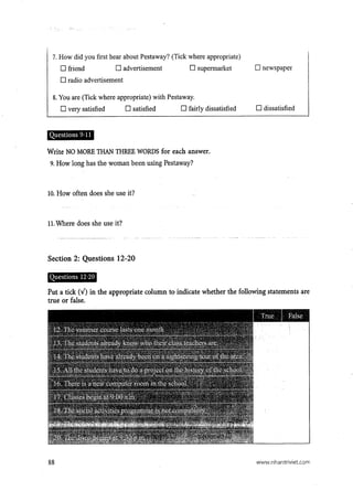 15 days’ practice for ielts listening