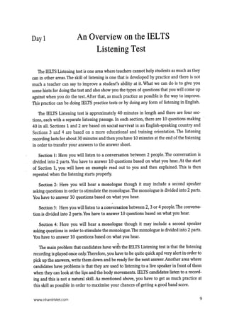 15 days’ practice for ielts listening