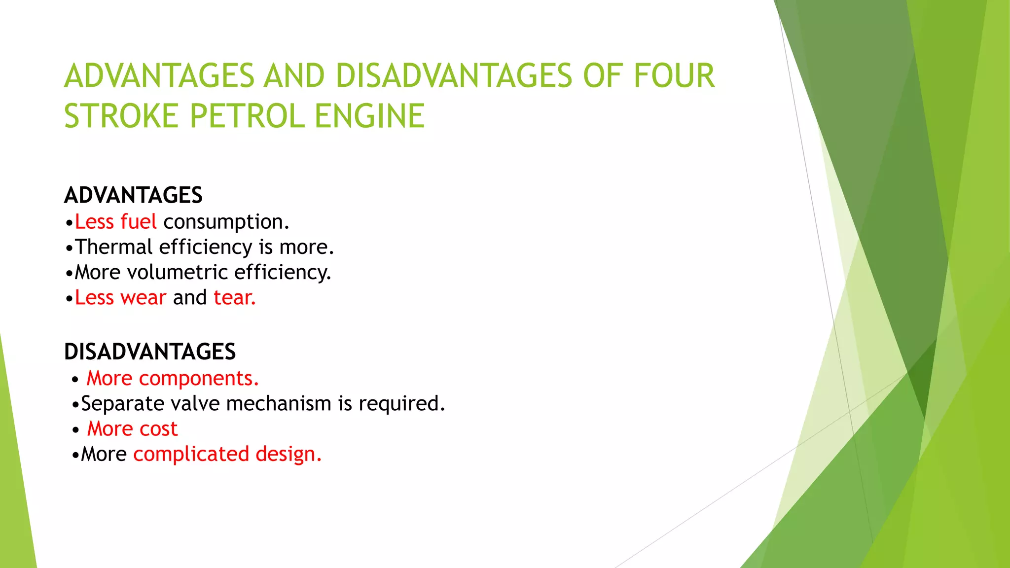 Four stroke petrol engine | PPTX