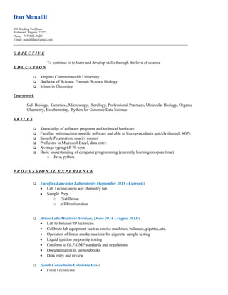 DanManaliliResume3 | PDF