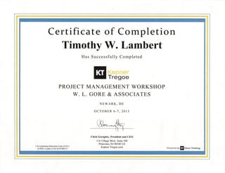 KT Project Management