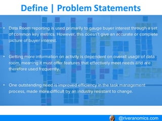 Define | Problem Statements
@riveranomics.com@riveranomics.com
 