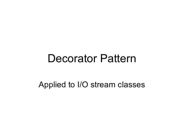 15 Decorator Pattern