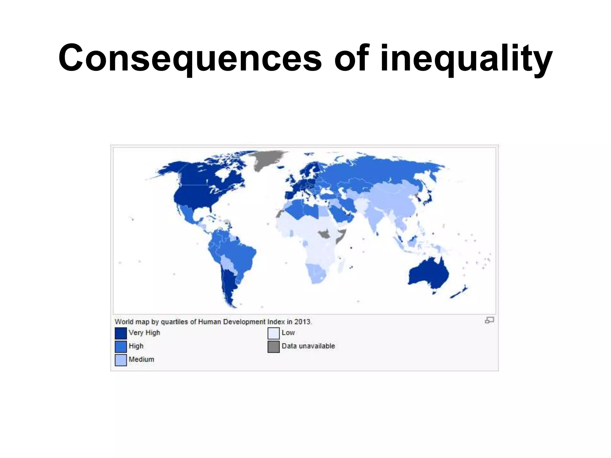 Consequences of inequality
 