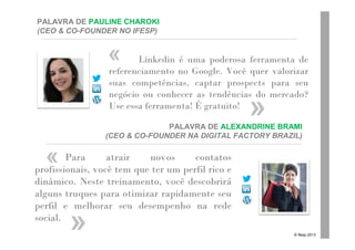 15 dicas práticas para Otimizar seu Perfil no Linkedin | PPT