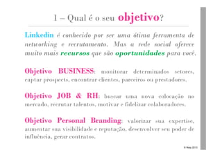 15 dicas práticas para Otimizar seu Perfil no Linkedin | PDF