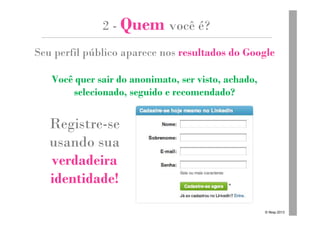 15 dicas práticas para Otimizar seu Perfil no Linkedin | PDF