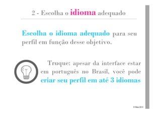 15 dicas práticas para Otimizar seu Perfil no Linkedin | PDF