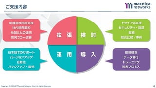 Copyright © 2004-2017 Macnica Networks Corp. All Rights Reserved. 4
ご支援内容
 