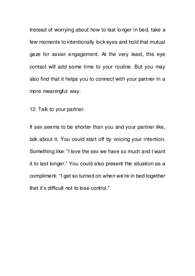 15 Easy Ways To Make Sex Last Much Longer