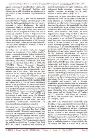 Effect of Government Spending on the Nigerian Education | PDF