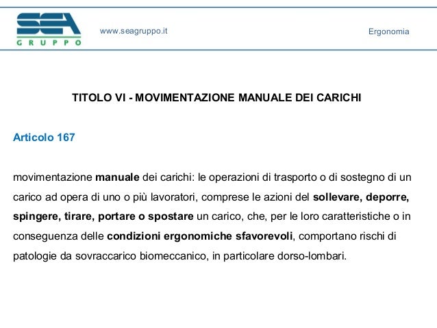 Cosa Si Intende Per Movimenti Ripetitivi Ergonomia, movimentazione manuale dei carichi e movimenti ripetitivi | PPT