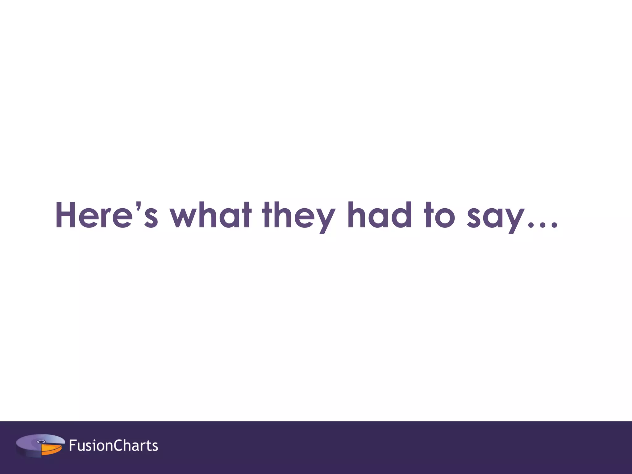 Here’s what they had to say…  