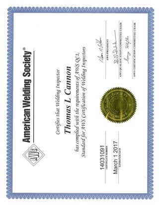 AWS CWI QC! Certificate