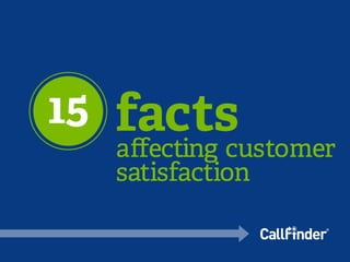 15 Facts Affecting Customer Satisfaction - AT