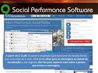 A partir de $ 15,00. O painel é projetado para funcionar da mesma forma
que uma caixa de e-mail. Você pode olhar para as mensagens no painel de
visualização e, em seguida, abri-las para explorar mais sobre a pessoa
que enviou a mensagem.

 