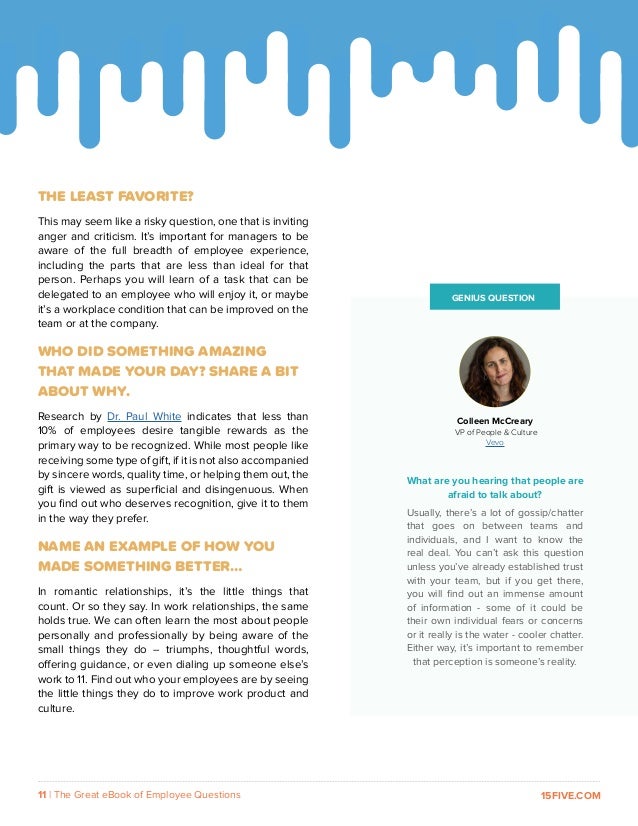 the great ebook of employee questions part 2 return of the question