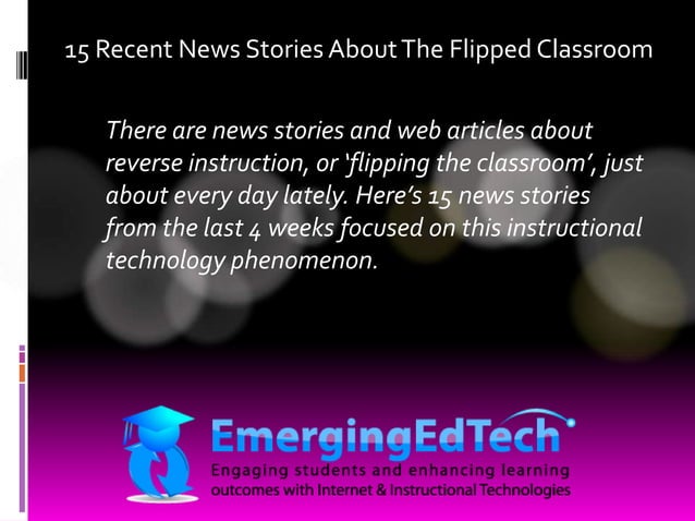 15 flipped classroom news stories | PPTX