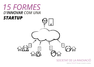 SOCIETAT DE LA INNOVACIÓ 
Made by The open innovation company 
15 FORMES 
D’INNOVAR COM UNA 
STARTUP 
 