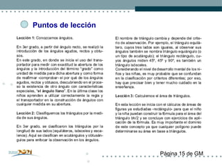 Puntos de lección Página 15 de GM 4 