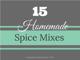 15 homemade spice mixes