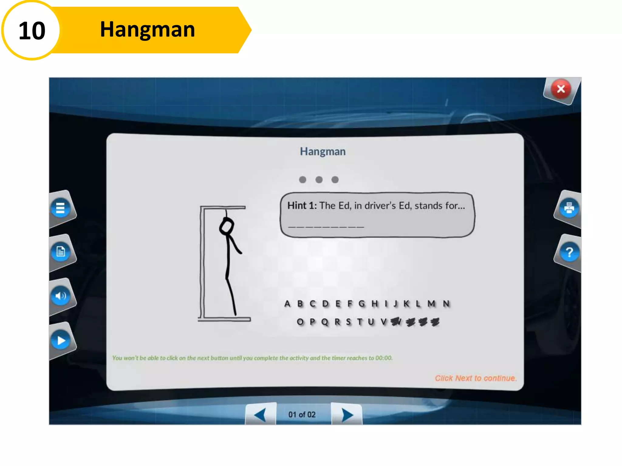 10 Hangman
 