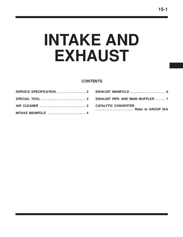 15 intake and exhaust