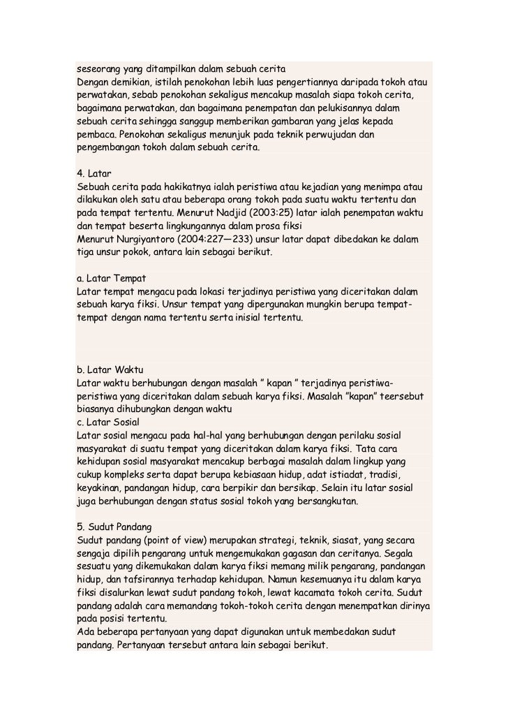 Tempat Terjadinya Suatu Peristiwa Dalam Cerita Disebut Sebuah Tempat