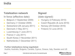 EY Human Capital Conference 2012: International social security - the ...