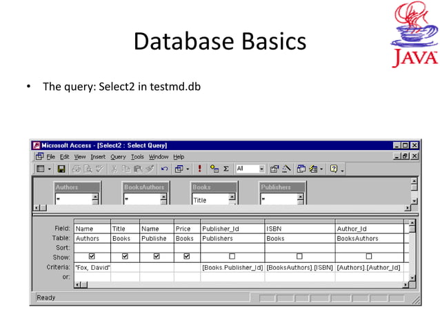java jdbc connection | PPT