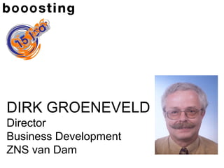 DIRK GROENEVELD
Director
Business Development
ZNS van Dam
 